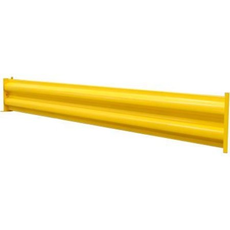 WILDECK Wildeck Steel Guard Rail, 10'L, Yellow WG10